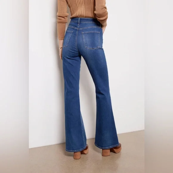Kut from the Kloth Blue Flare Jeans - Picture 2 of 6